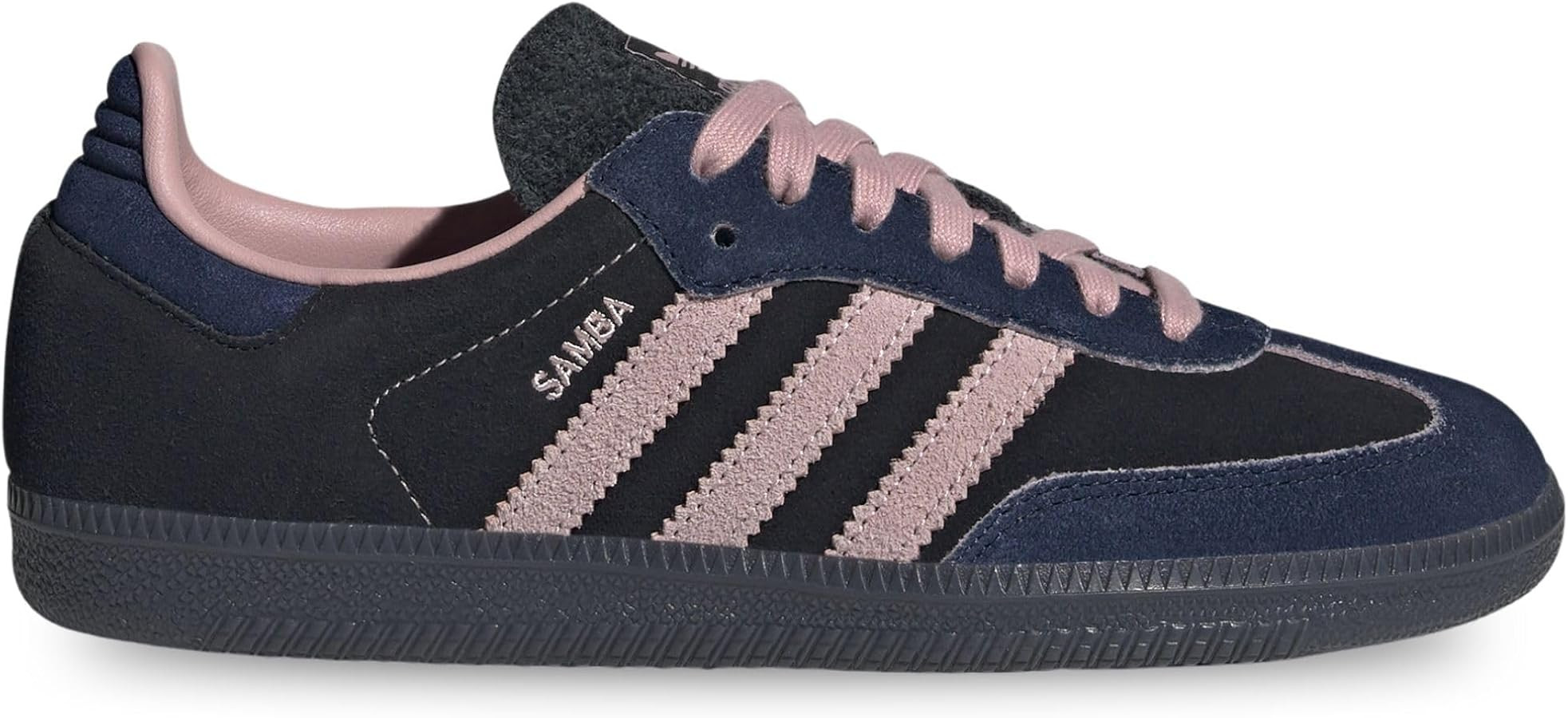 adidas Samba OG Women's Sneakers, Core Black/Wonder Mauve/Night Indigo, Size 8 | Amazon (US)
