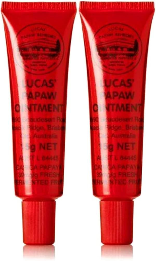 Lucas Papaw Ointment 15g Tube with lip applicator - TWIN Pack for value by Lucas Remedies | Amazon (US)