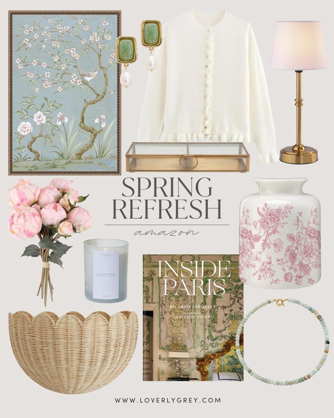 Some spring home decor & accessories to brighten up your space & wardrobe! Getting so excited for warmer weather! Amazon has so many great affordable home decor finds!

Loverly Grey, Amazon, home decor, spring decor, cardigan, earrings, necklace 

#LTKSeasonal #LTKHome