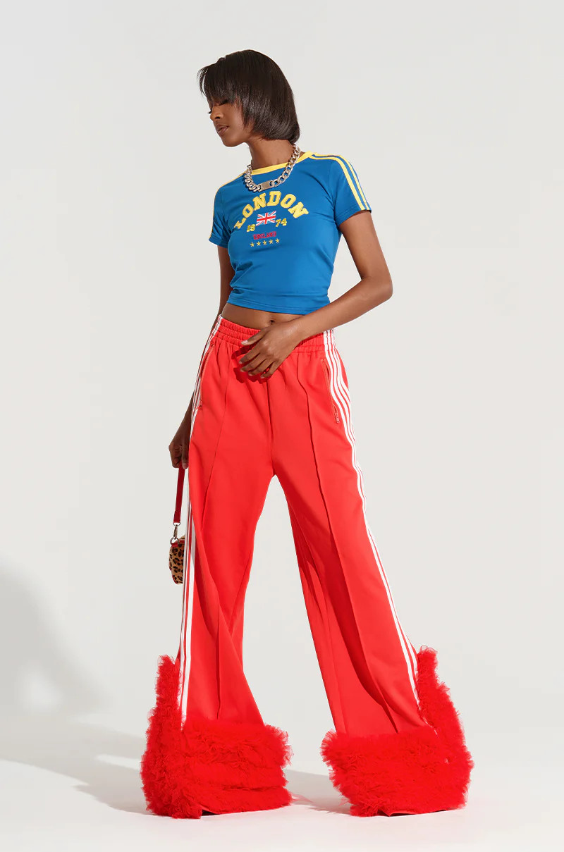 MODERN JAM TRACK PANT WITH TULLE | AKIRA