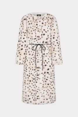 MILLY Eva Printed Faux Fur Coat - Eva Printed Faux Fur Coat | Shop.com