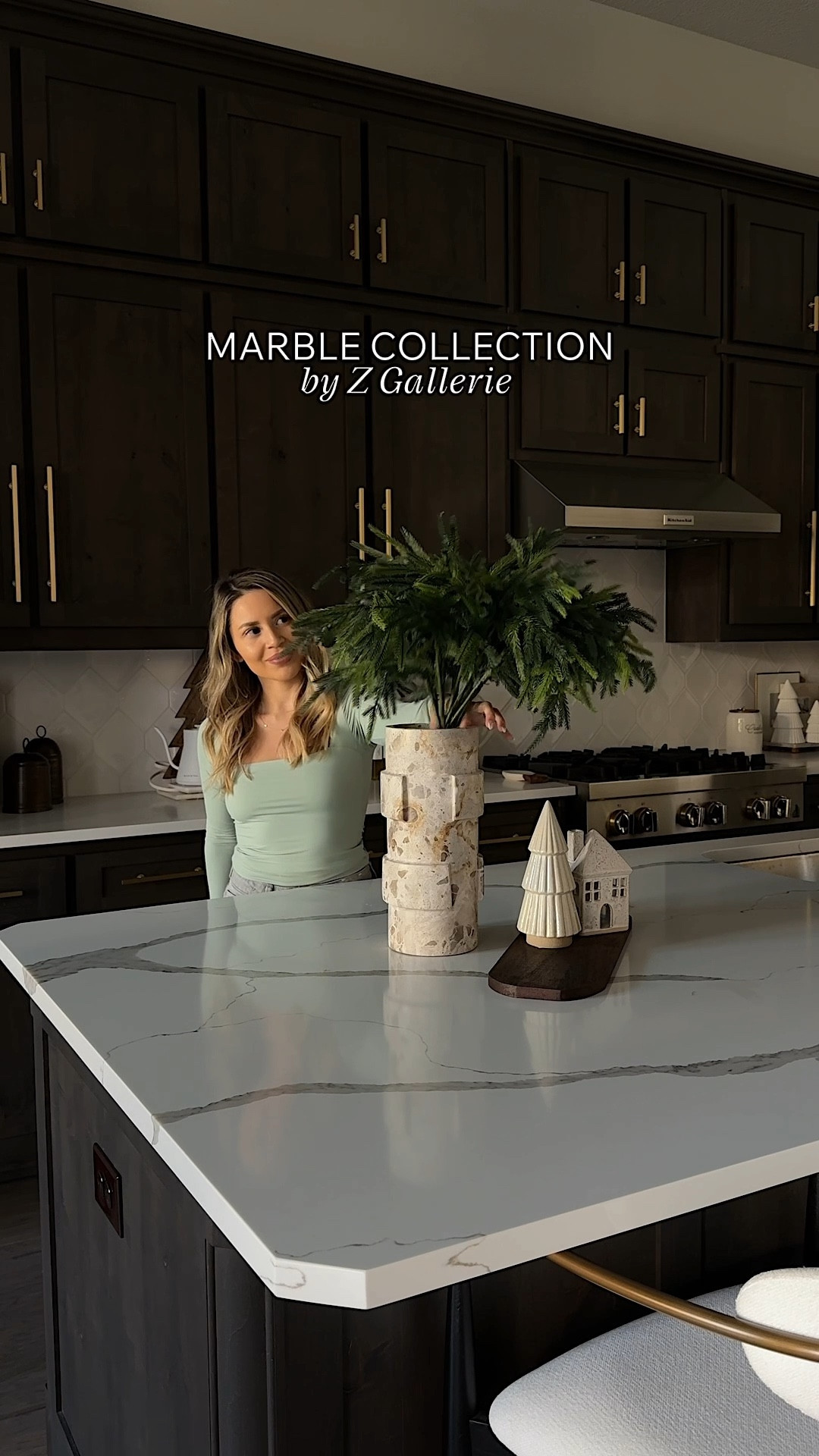 Styling these elegant, marble accent pieces for the holiday x @zgallerie🎄🏡

Absolutely loving how this unique marble vase and knot add the perfect warm, textured moment to the room!! (& the quality!? 10/10!) This duo is perfect to incorporate for that modern, organic feel! 

#LTKSaleAlert #LTKHoliday #LTKHome