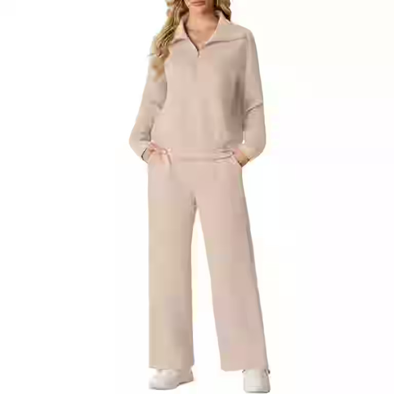 Cueply 2 Piece Sets for Women Outfits Sweatsuits Long Sleeve Sweatshirts Sweatpant Lounge Set wit... | Walmart (US)