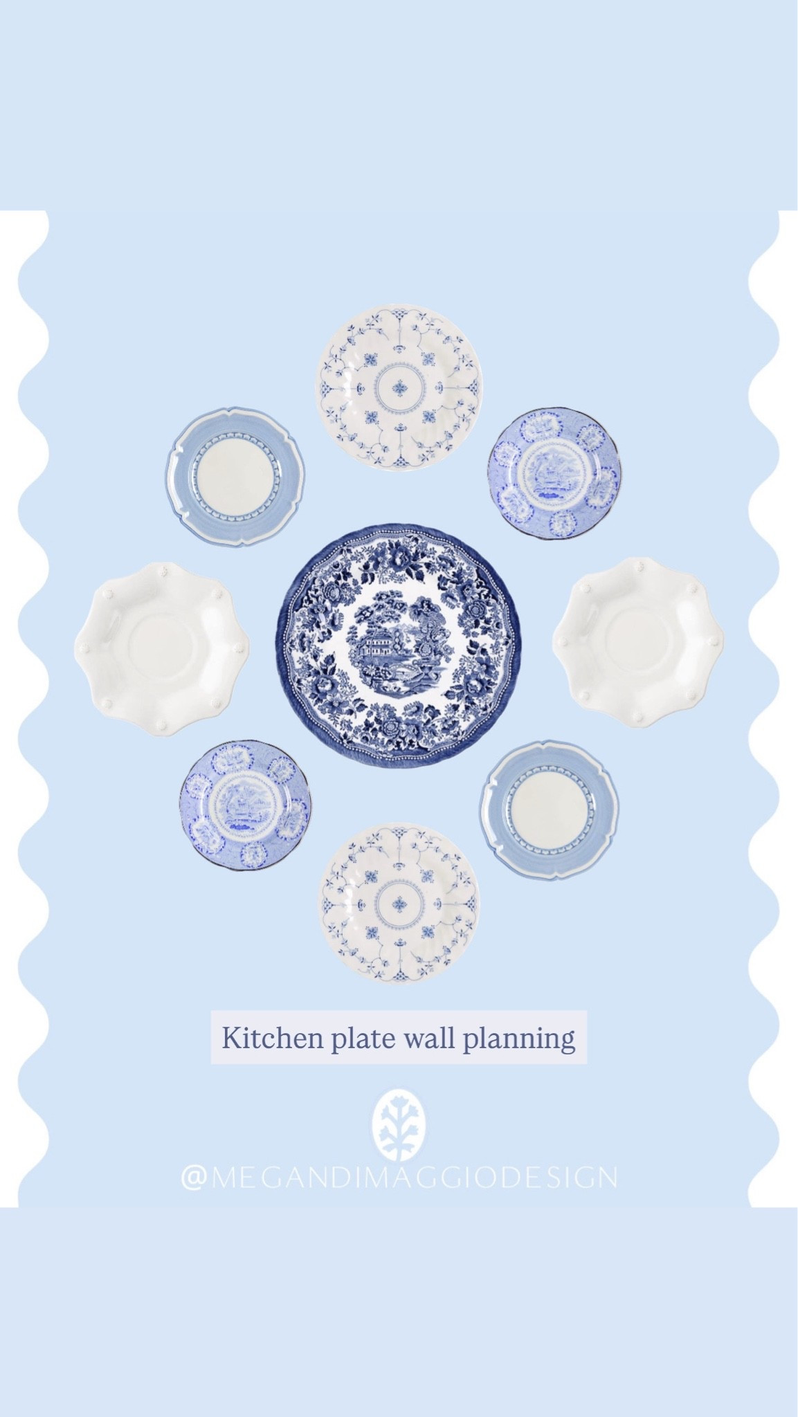 I’m making a pretty plate wall for a blank wall in our kitchen and I’m sooo excited about it!! Linked them all 🤍