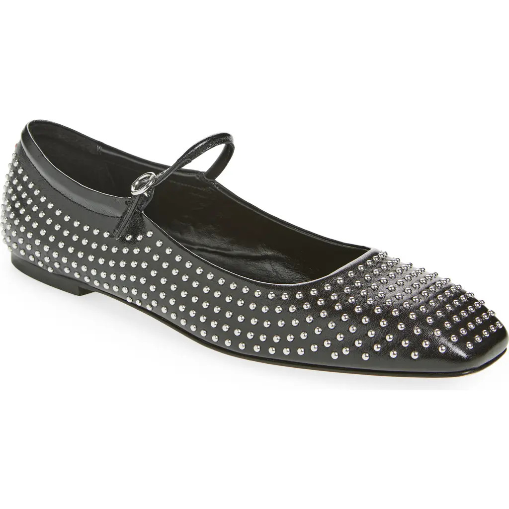 aeyde Uma Mary Jane Flat in Black at Nordstrom, Size 9.5Us | Nordstrom