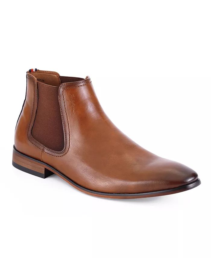 Tommy Hilfiger Men's Syler Slip On Dress Chelsea Boots & Reviews - Men - Macy's | Macys (US)