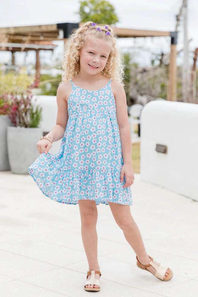 Kid's Keep Blooming in Ditzy Daisy Dress | Pink Lily