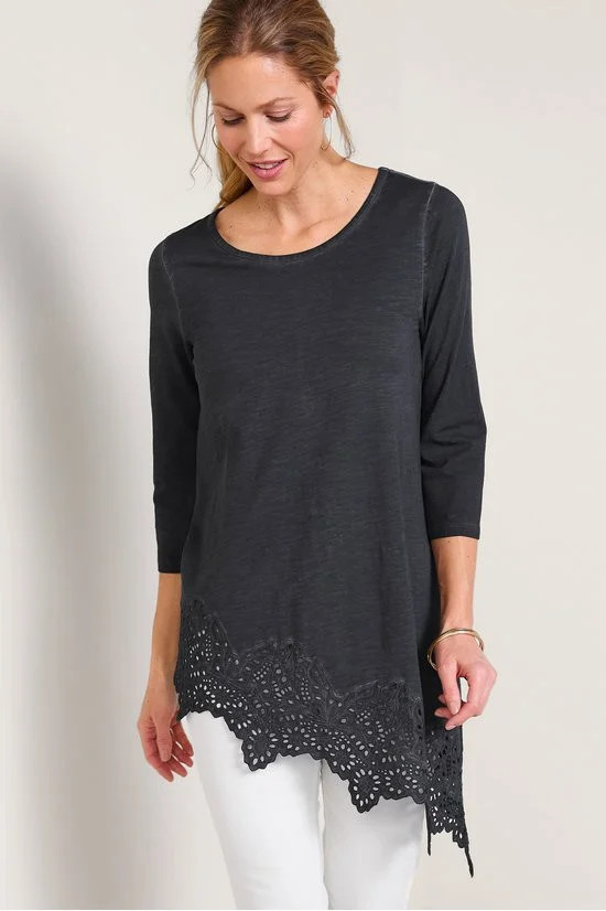 Ayesha Lace Trim Tunic | Soft Surroundings