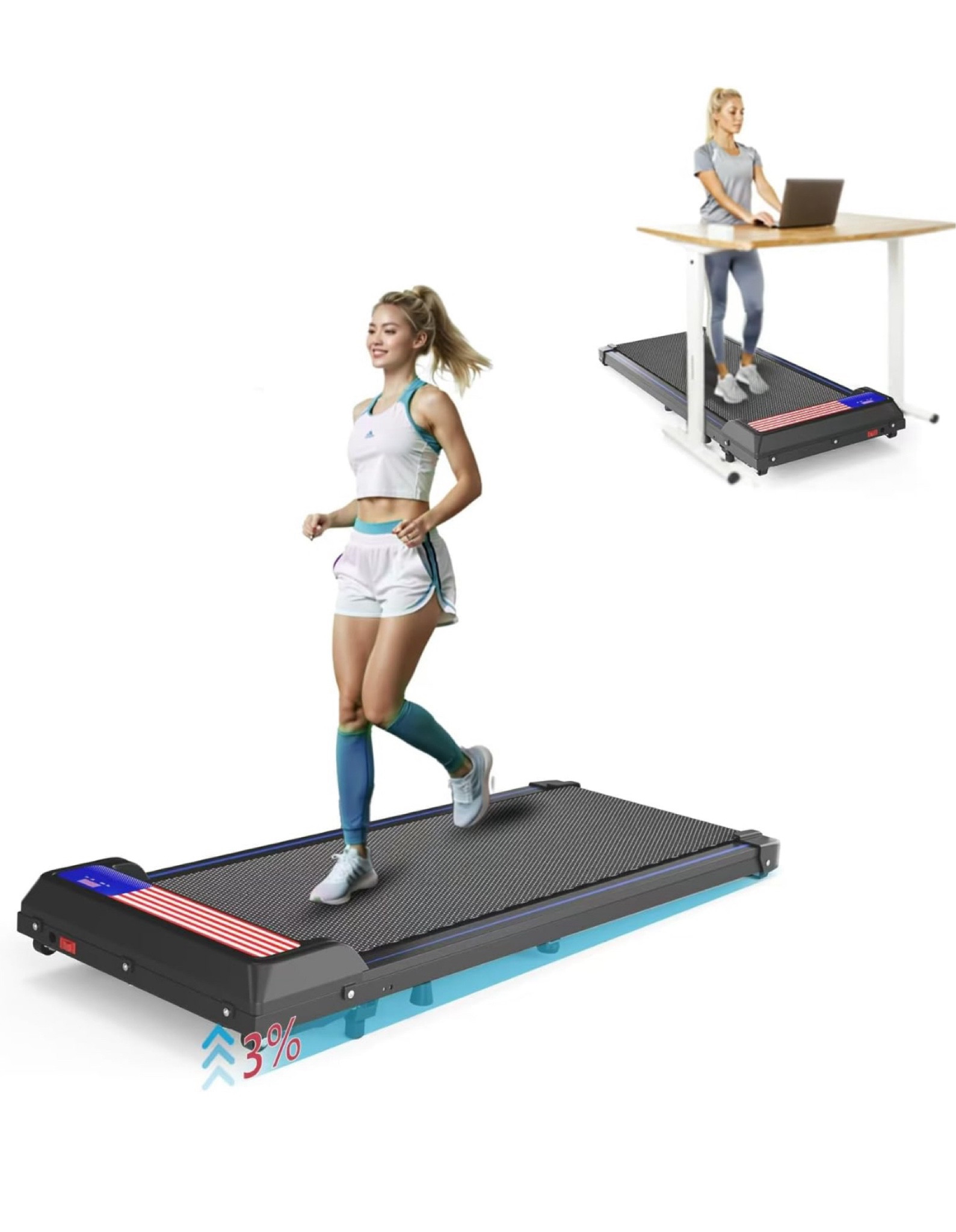 Get your 10,000 daily steps easily with this 3 in 1 Treadmill, Portable Under Desk Walking Pad with Incline for Home/Office, Remote Control, LED Display! 

Must have! Even if you can’t go outside, you can still get your steps in. 

#LTKSaleAlert #LTKFitness #LTKActive