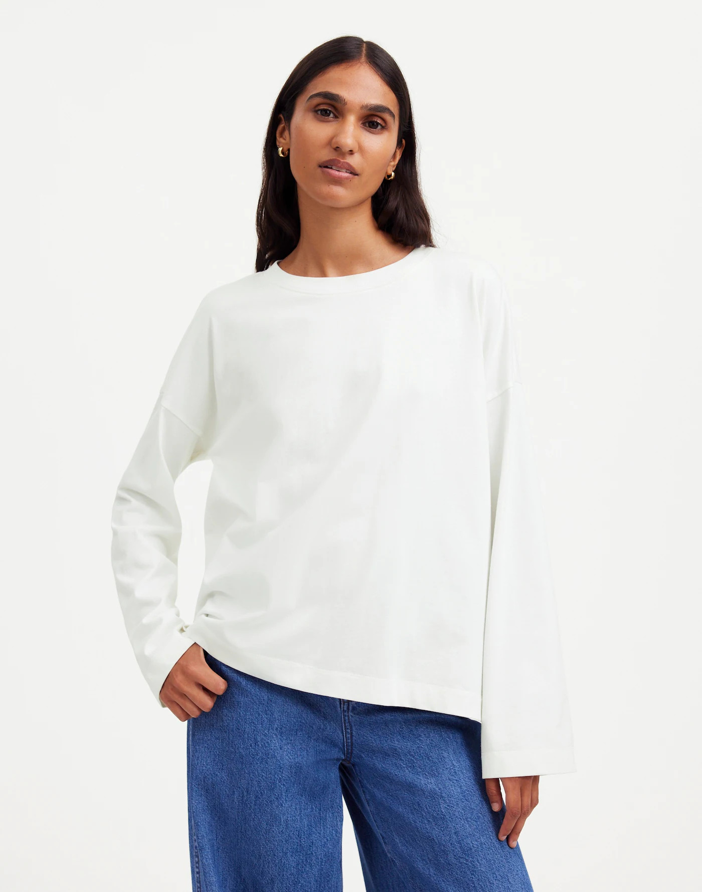 Easy Crewneck Long-Sleeve Tee | Madewell | Madewell