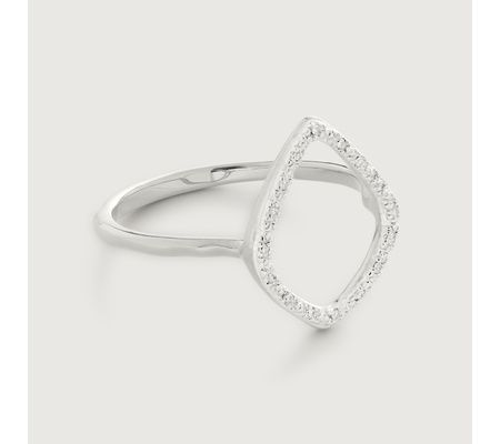 Riva Diamond Hoop Ring | Monica Vinader (US)