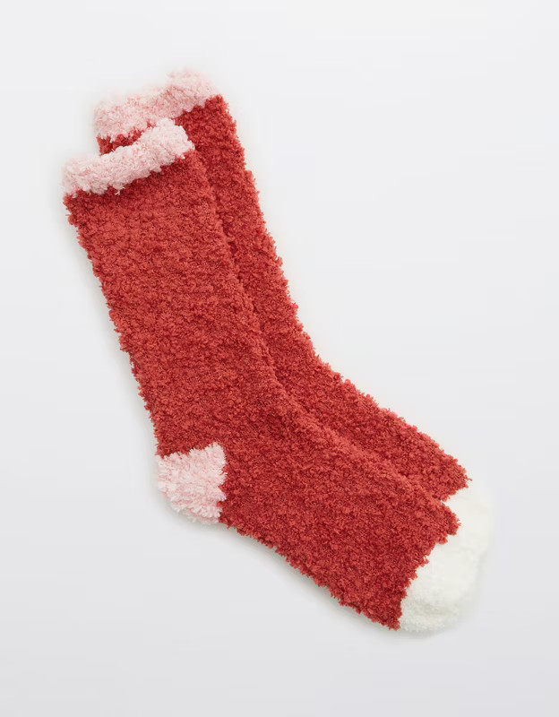 Aerie Fuzzy Crew Socks | American Eagle Outfitters (US & CA)