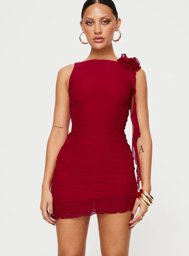Lorello Mini Dress Red | Princess Polly US