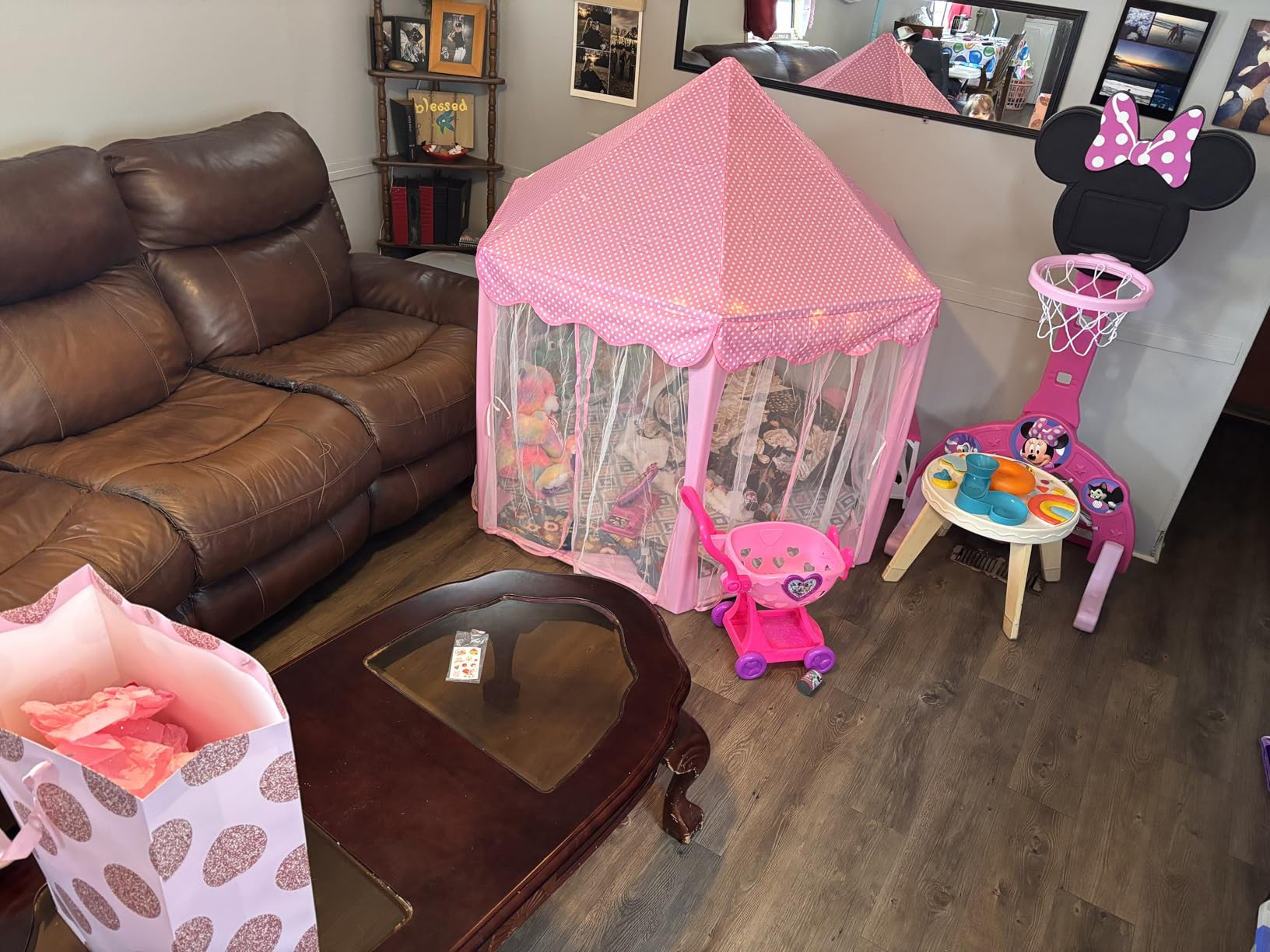 Monobeach Princess Tent Girls Large Playhouse Kids Castle Play Tent with Star Lights Toy for Chil... | Amazon (US)