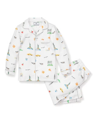 Kid's Twill Pajama Set in New York! New York! 12 Years | Petite Plume