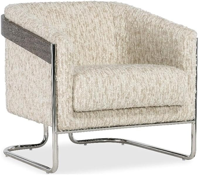 Cody Metal Base Accent Chair in Beige Fabric by Hooker Furnishings | Amazon (US)
