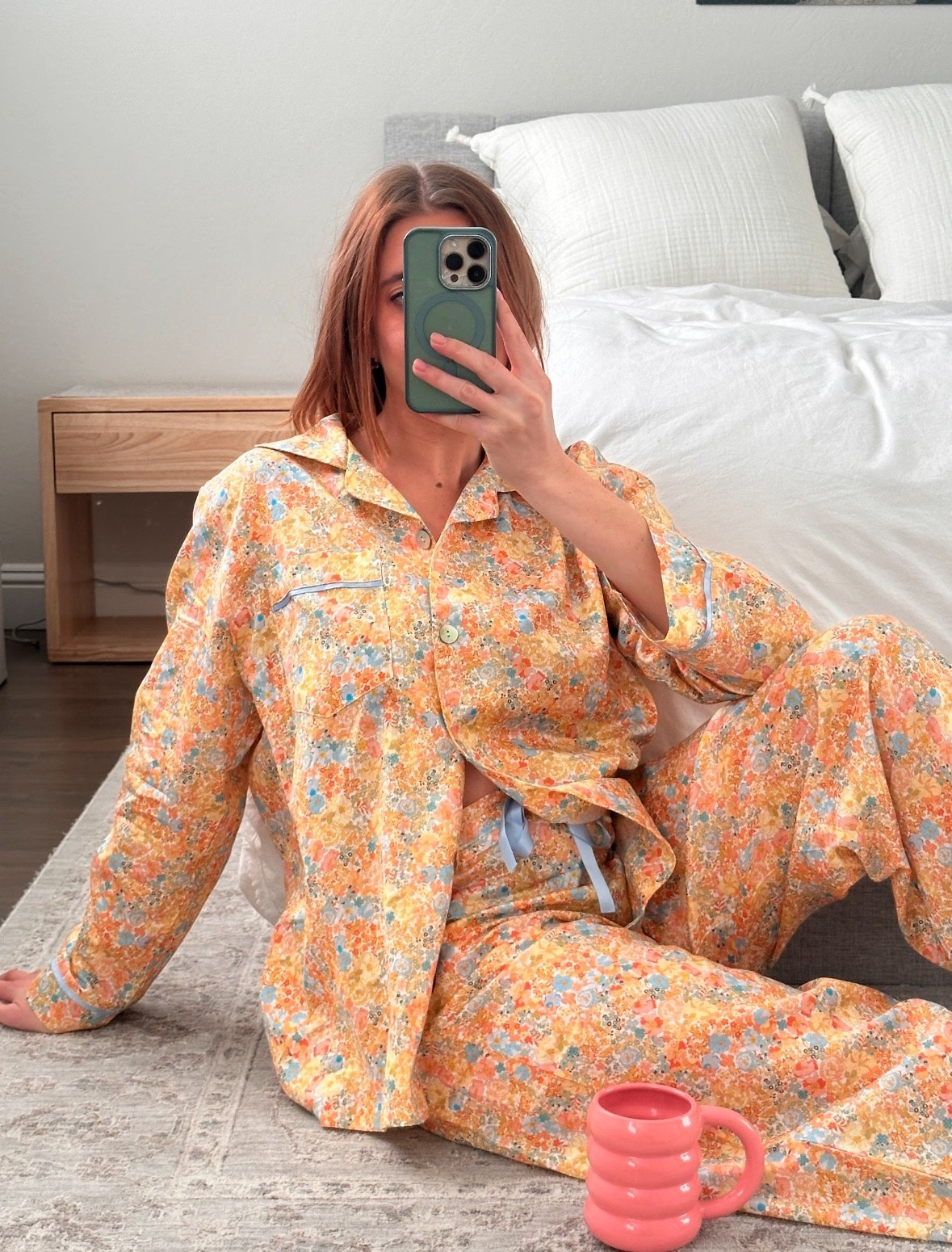 Comfortable + stylish everyday floral pajamas🧡🌸🩵

#LTKootd #LTKmorningroutine #LTKselfcare