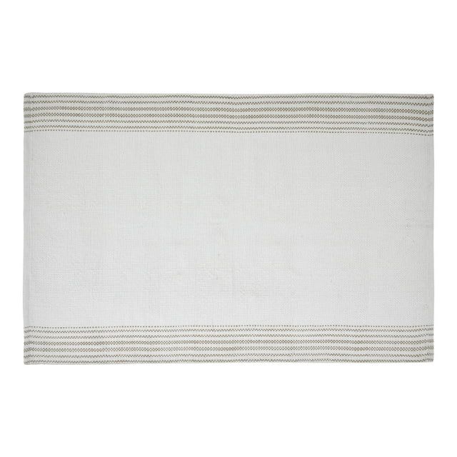 My Texas House Stripe Ivory/Taupe Layering Polyester Indoor/Outdoor Area Rug, 24" x 36" | Walmart (US)