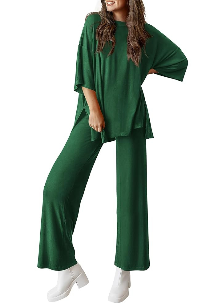 PRETTYGARDEN Two Piece Sets For Women Summer Fashion Lounge Matching Set 2025 Travel Vacation Air... | Amazon (US)