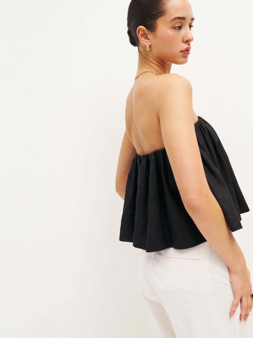 Carina Linen Top | Reformation (Global)