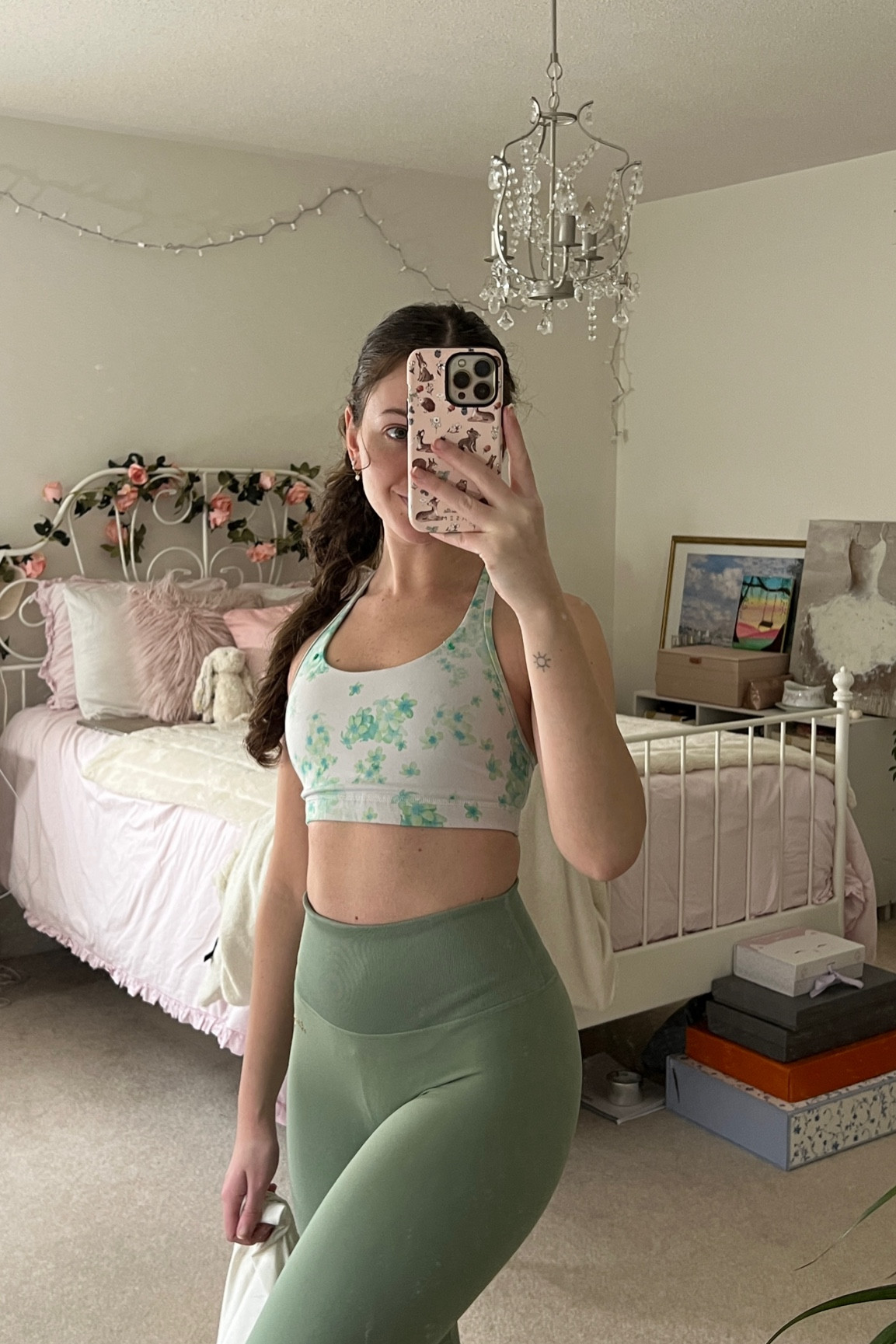 Sports bra - lululemon
Leggings - gymshark 
Phone case - kaseme

#LTKfitness #LTKfindsunder50