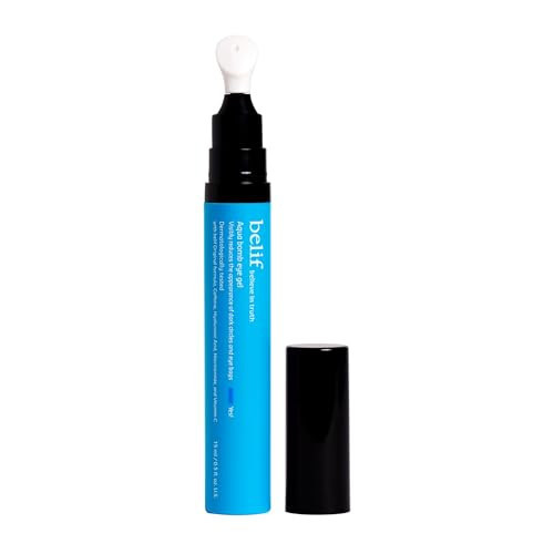 belif Aqua Bomb Cooling Eye Gel - Caffeine & Hyaluronic Acid for Puffiness & Hydration, Niacinamide & Vitamin C for Dark Circles, Adenosine & Collagen for Plumping & Firming, Korean Skin Care | Amazon (US)