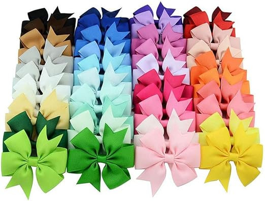22pcs. Laço Para Cabelo Infantil Adulto Jacaré Cores | Amazon (BR)