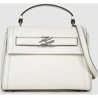 Karl Lagerfeld - K/autograph Small Top Handle Bag, Woman, Beige, Size: One Size | Karl Lagerfeld UK