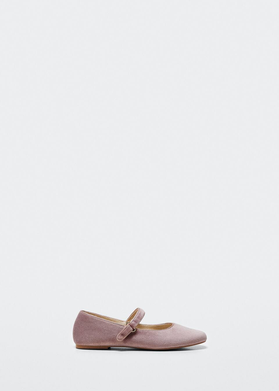 Velvet ballerinas -  Girls | Mango Kids USA | MANGO (US)