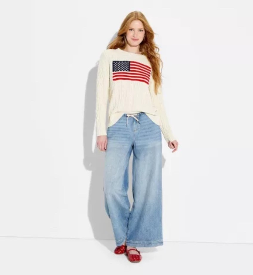 American Flag Sweater & Baggy Jeans

#LTKTravel #LTKOver40 #LTKootd