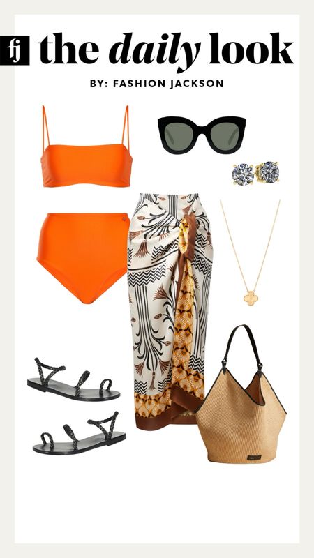 Beach outfit, swim outfit, report, spring break, bikini, swim coverup, sandals 

#LTKstyletip #LTKswim #LTKSeasonal