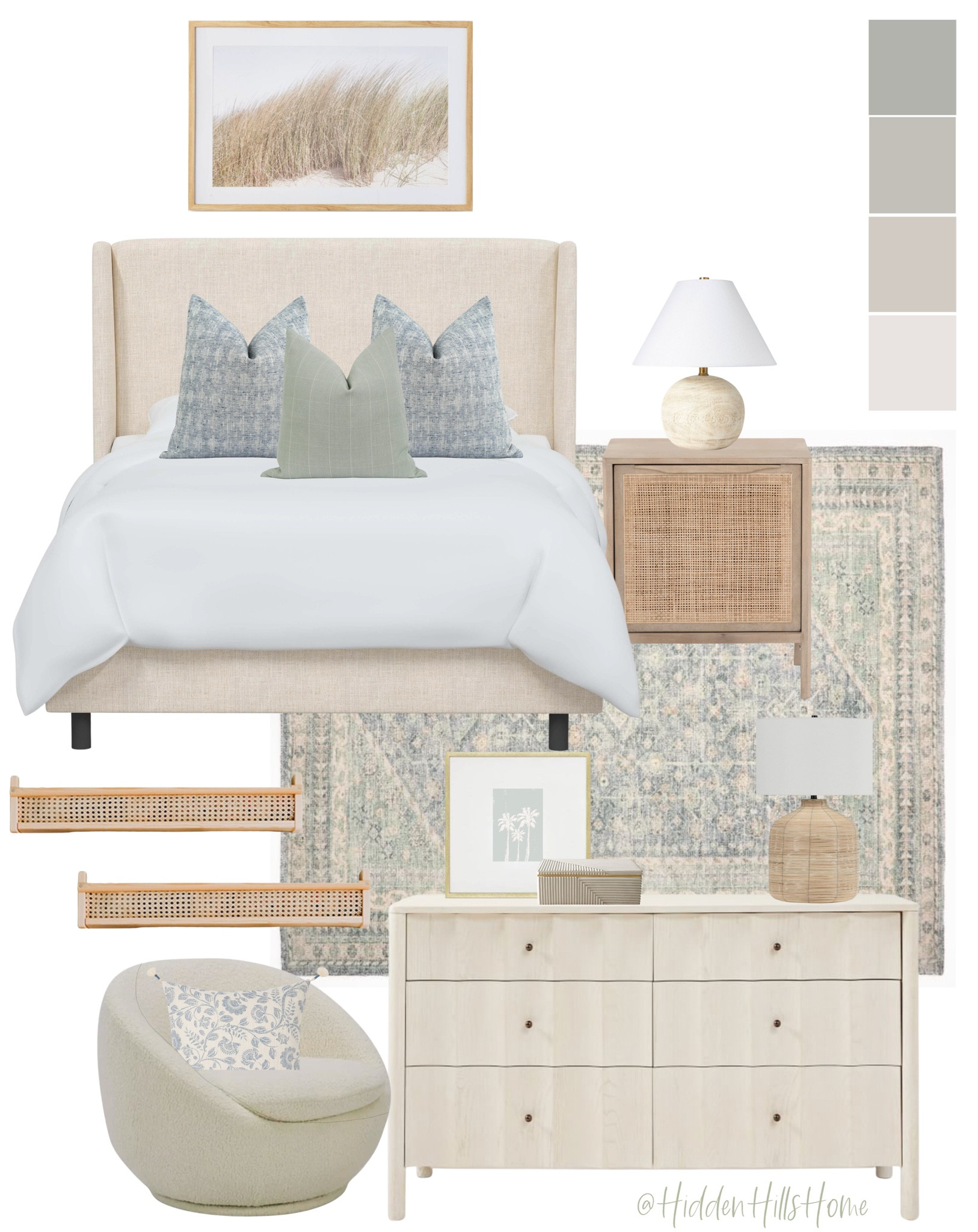 Girls bedroom decor, teen girls room decor ideas, girls room mood board, blue and sage green girls bedroom ideas #girlsbedroom

#LTKhome #LTKkids #LTKsalealert