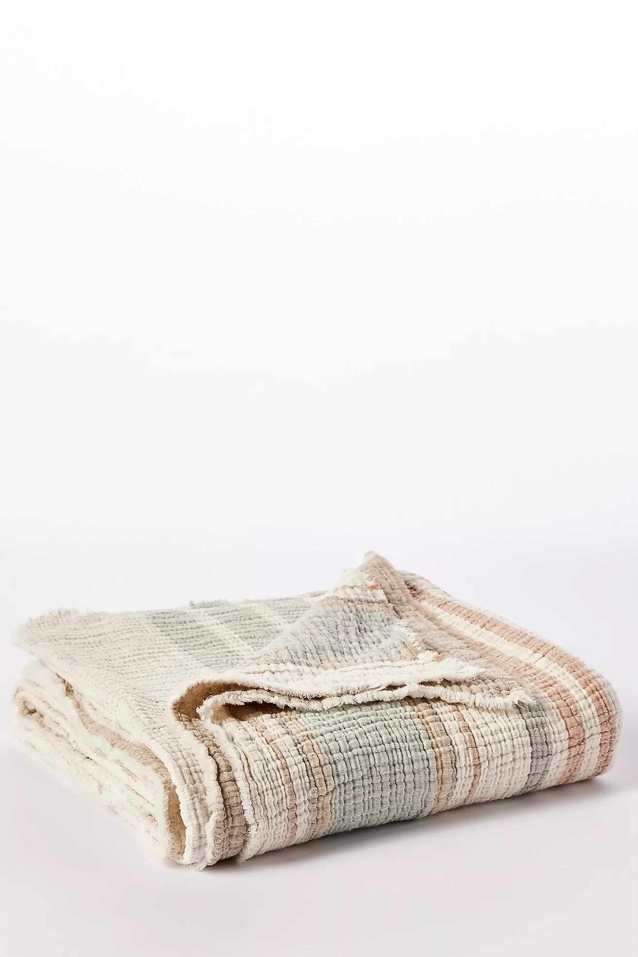 Coyuchi Topanga Organic Matelasse Throw | Anthropologie (US)