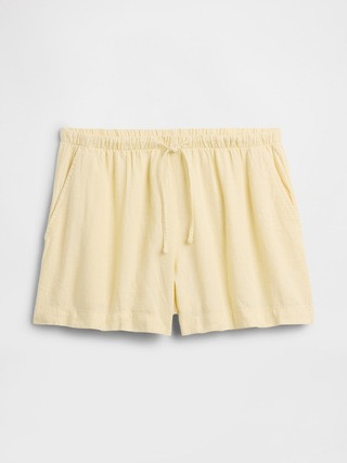 4" Pull-On Linen-Blend Shorts | Gap Factory