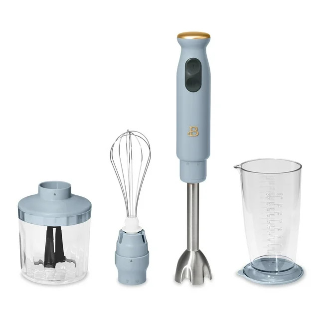 Beautiful 2-Speed Immersion Blender with Chopper & Measuring Cup, Cornflower Blue by Drew Barrymo... | Walmart (US)