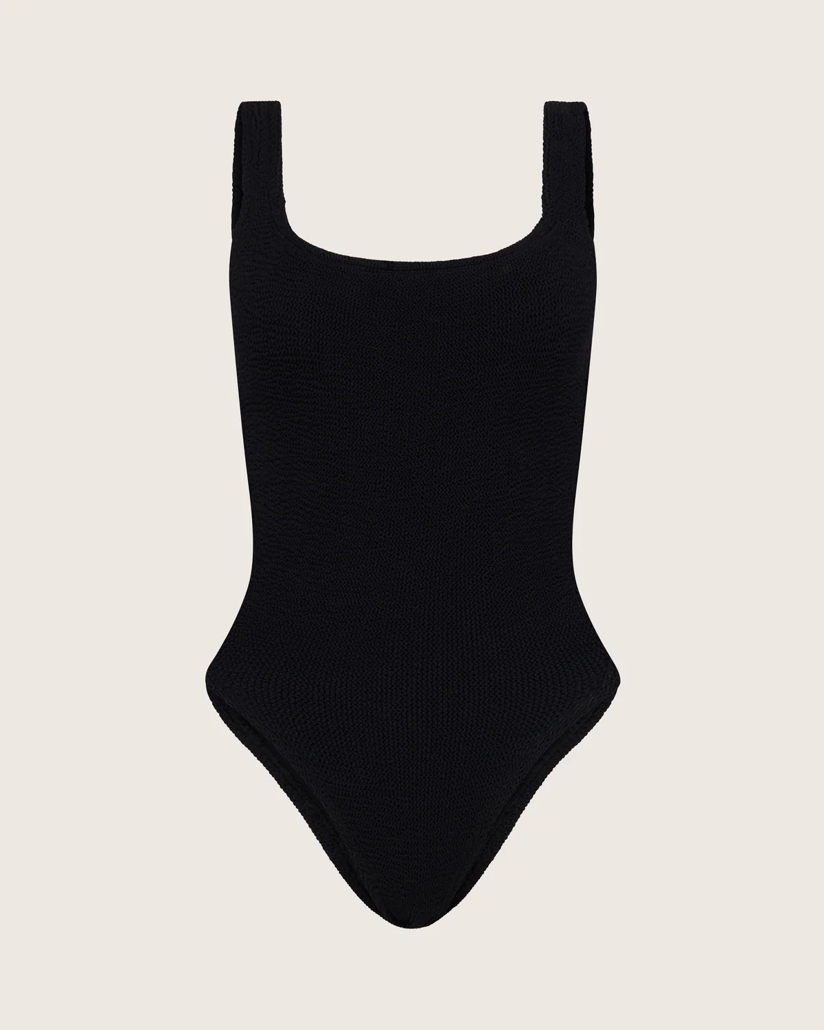 Square Neck Swim - Black | HUNZA G