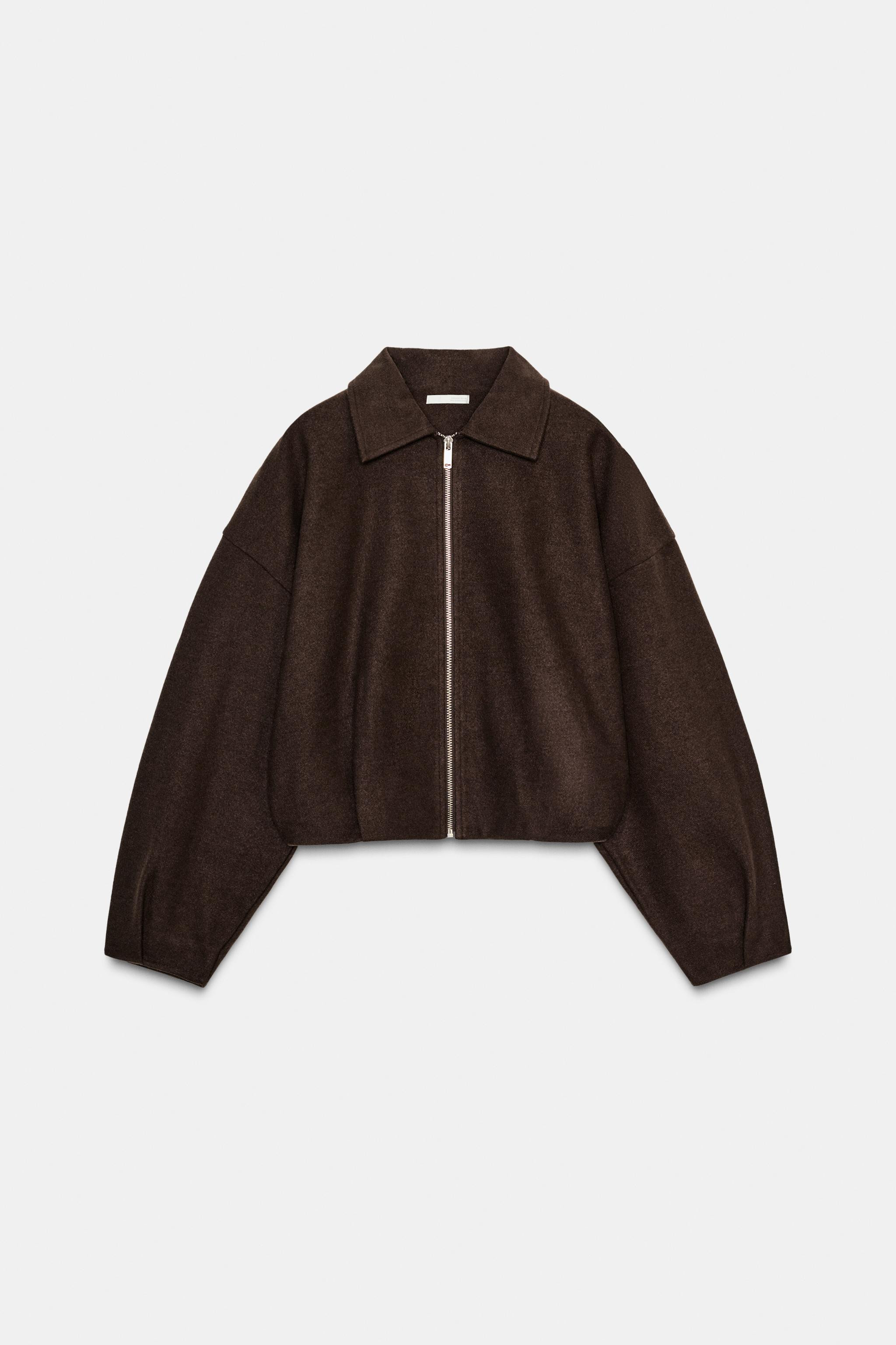 ZIPPERED SOFT BOMBER JACKET | Zara US