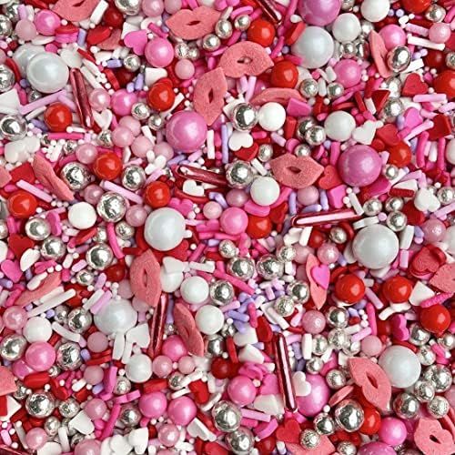 Manvscakes | Lip service sprinkle mix | Valentine sprinkles | Cookie sprinkles | Cake sprinkles | Pi | Amazon (US)