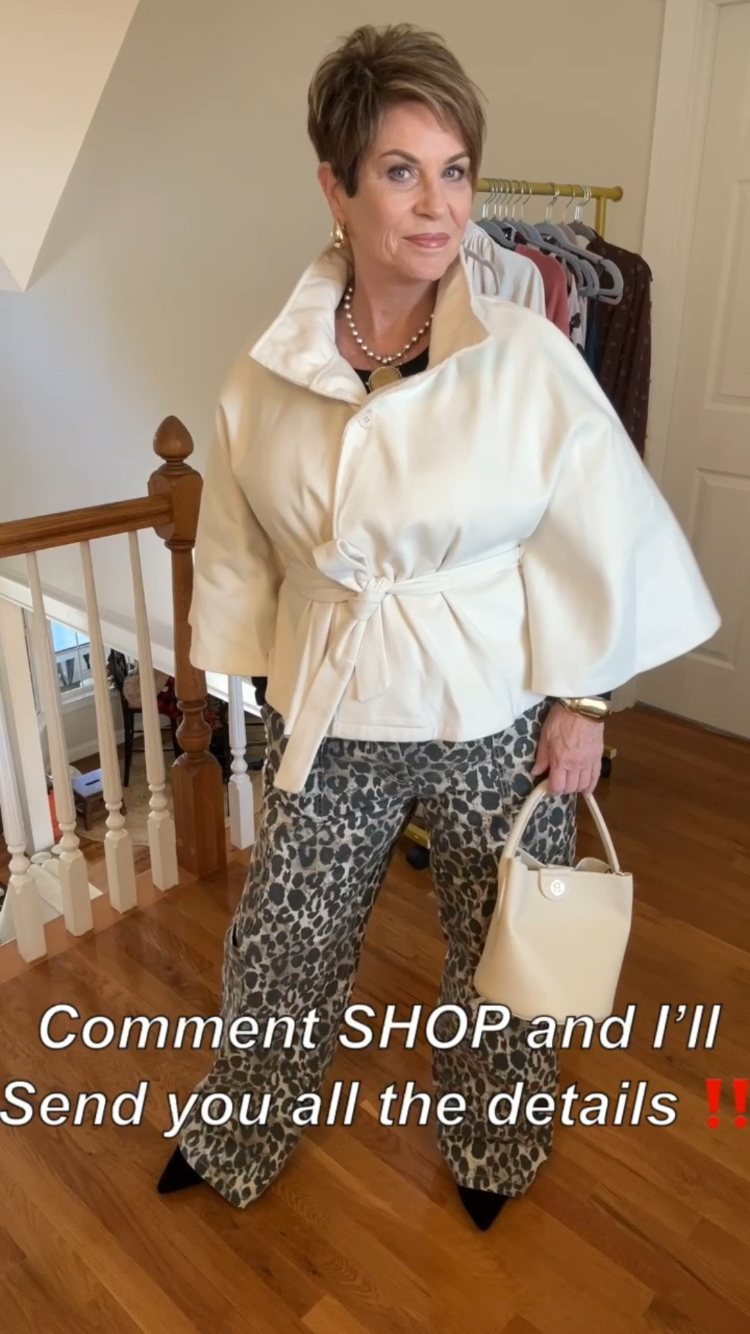 ✨ Expensive Look on a Budget ✨
These leopard pants are under $20 at Walmart, and the rest is from Amazon — but you’d never know it by the way it all comes together. Soft, feel-good black top, classic cape coat, and a bag that looks designer without the splurge.

For size reference, I’m 5’5”, around 154 lbs, wearing a 12 in the pants, medium in the top, and medium in the coat.

🛍️ Everything linked below so you can recreate the look!

#LTKFindsUnder100 #LTKMidsize #LTKOver40