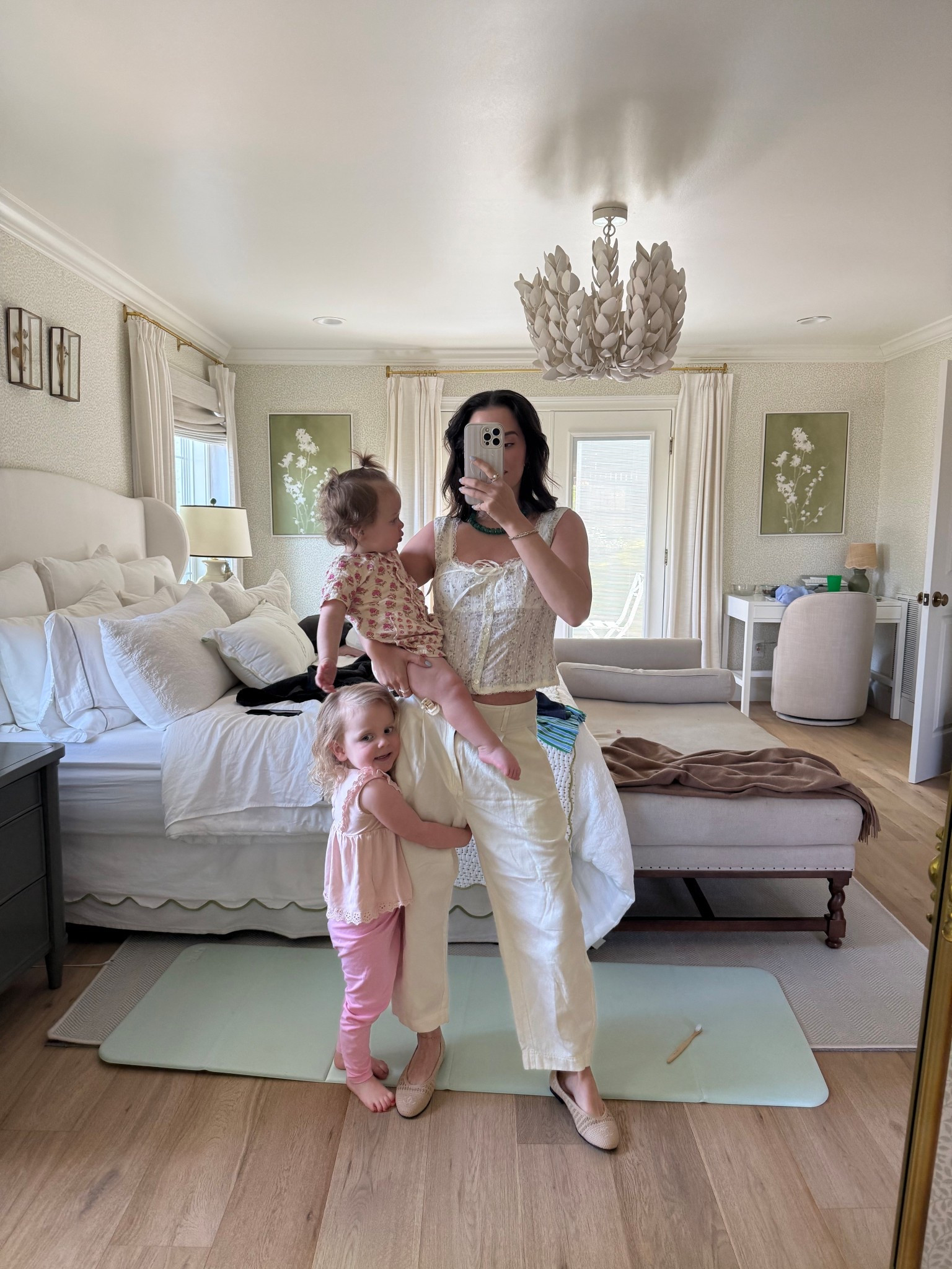 Spring OOTD with my favorite girls 🤍 Ballet flats are Chanel but unavailable now so I’ve linked some similar! 🔗

#LTKMothersDay #LTKootd #LTKmomlife