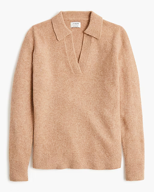 Sweater-polo in extra-soft yarn | J.Crew Factory