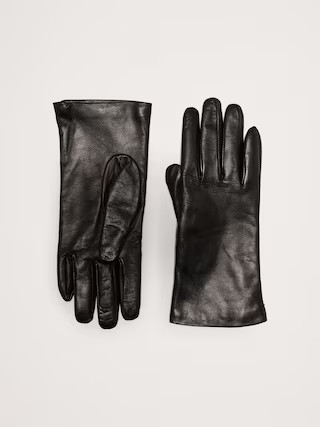 Cashmere-Lined Leather Gloves | Banana Republic (US)