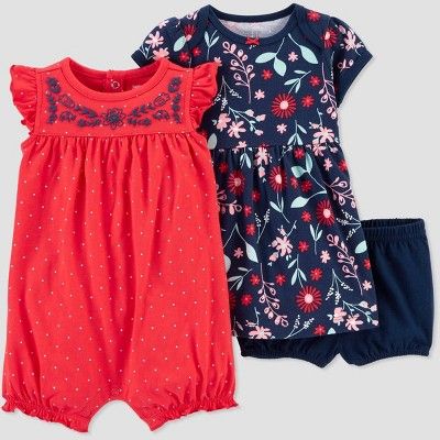 Baby Girls' 2pk Poppy Floral Dress set - Just One You® made by carter's Poppy Pink | Target
