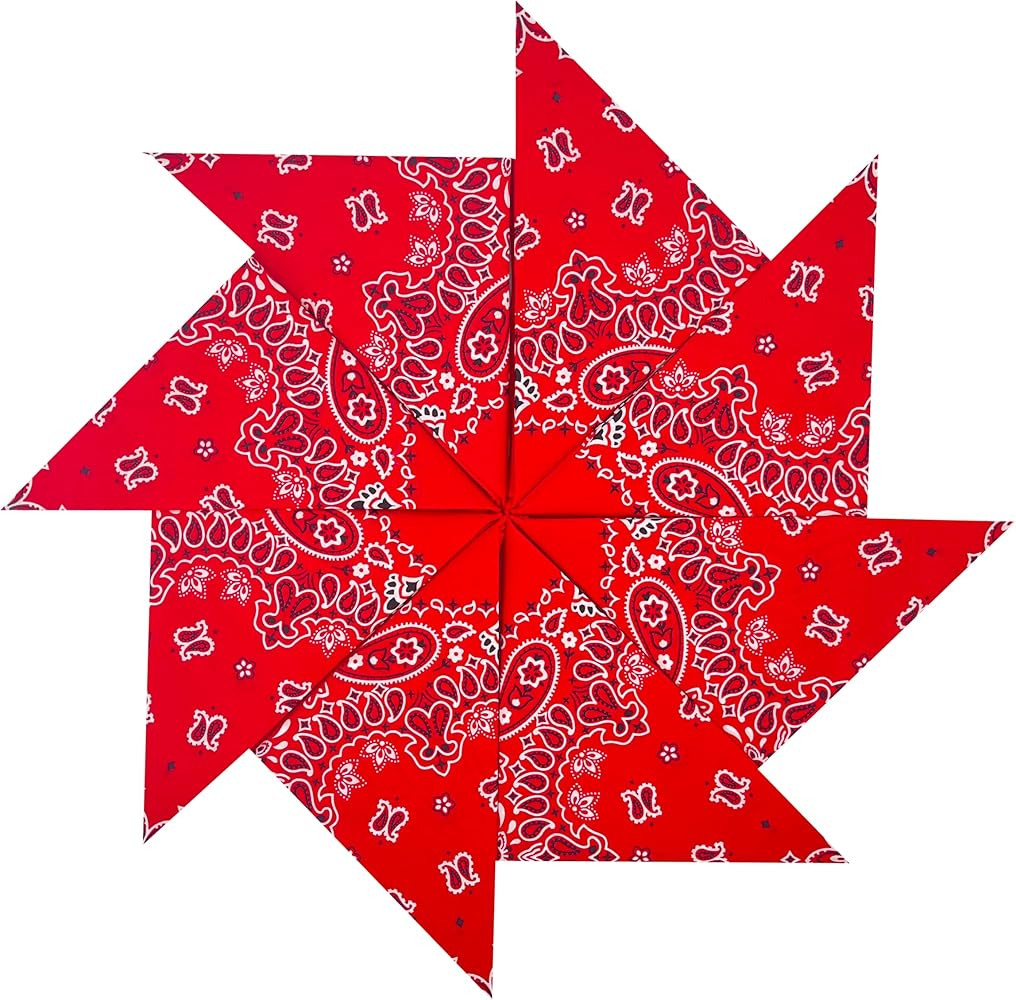 Junevna 100% Cotton 8 Pack Cotton Bandanas | Amazon (US)