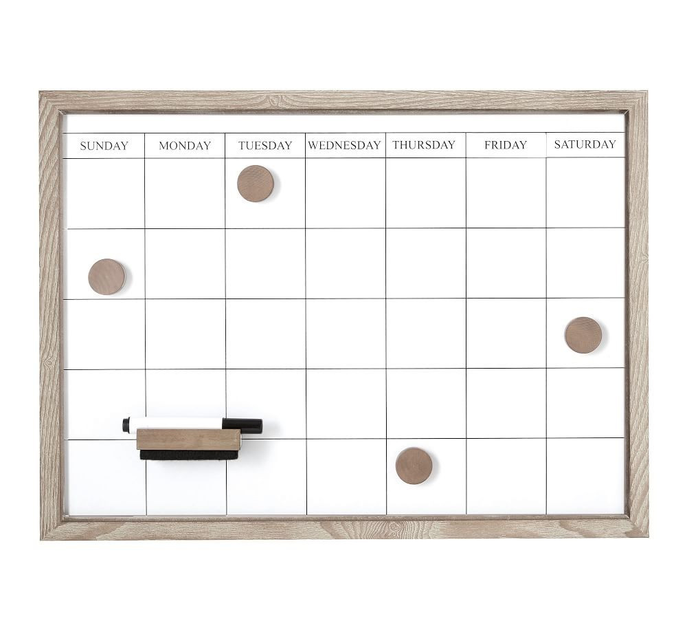 Daily Organization System - Magnetic Whiteboard Calendar | Pottery Barn (US)