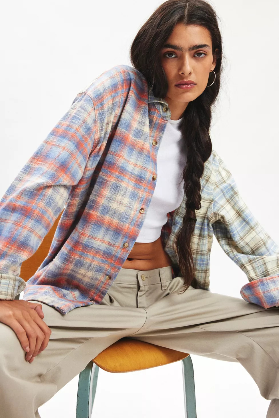 BDG Dani Oversized Flannel Shirt | Urban Outfitters (US and RoW)