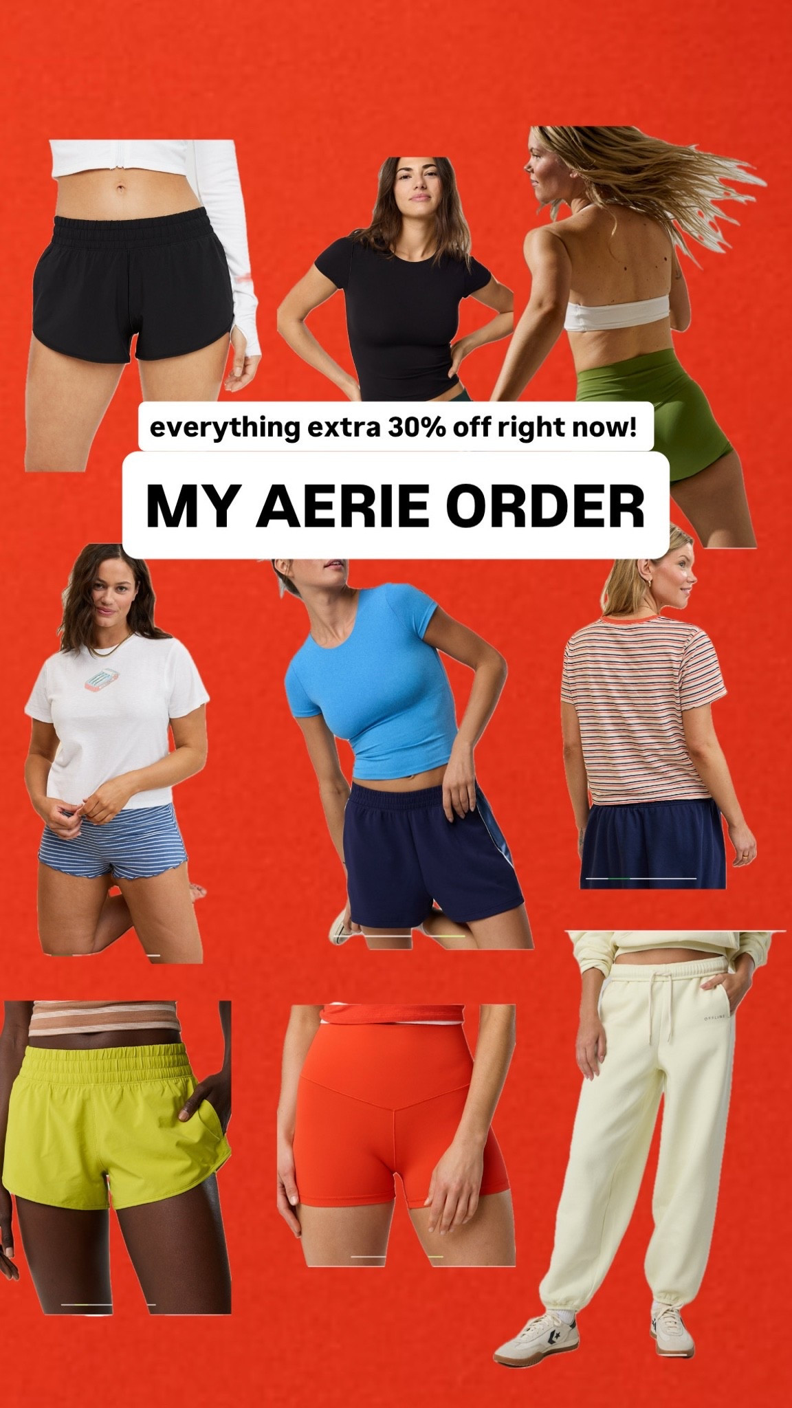 Recent aerie order! Everything extra 30% off

#LTKSaleAlert