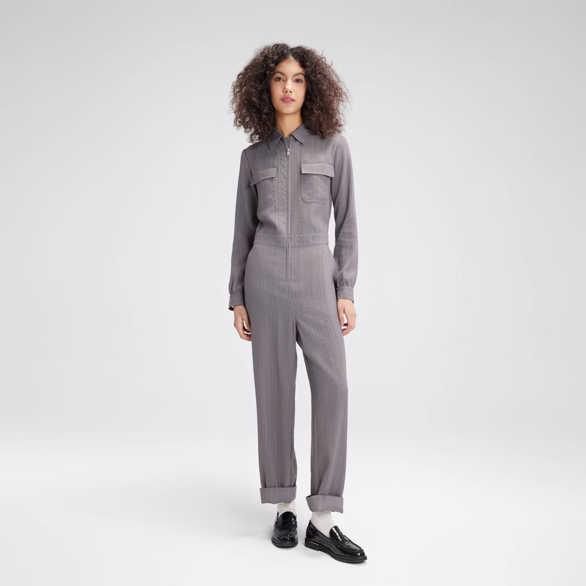 Women's Long Sleeve Denim Jumpsuit - Wild Fable™ | Target