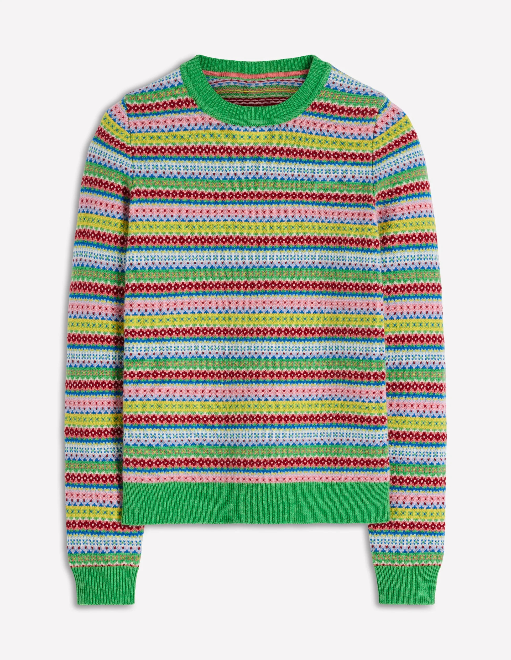 Edie Fair Isle Sweater-Multi, Heritage Geo | Boden (US)