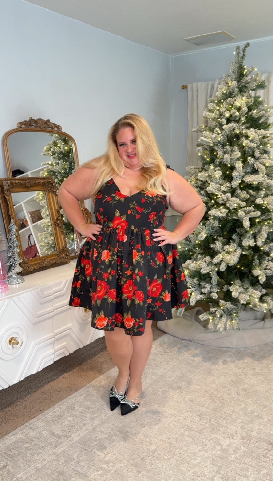 This is one of those dresses that just works. Fitted at the top, flowy through the stomach and hips, and actually comfortable enough to wear for hours. The print does the talking so you don’t have to overthink styling. Easy, flattering, and confidence-boosting. Linked on LTK to shop the exact look.

#LTKFindsUnder50 #LTKPlusSize #LTKOver40
